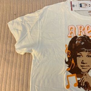 Kids Aretha Franklin White Graphic T-Shirt